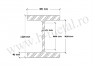 Profil HEM zincat 1000 mm 2
